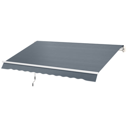 Markisenstoff, Grau, Wasserabweisend, 4x3m Sonnenschutz