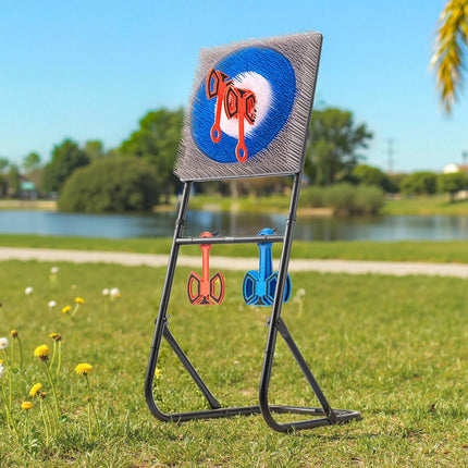 Axe Throwing Game Set, 8 Axes, Foldable Target Stand