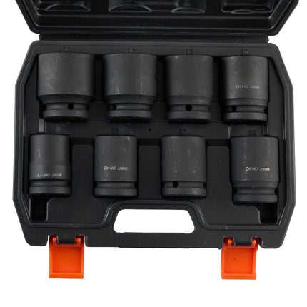 Axle Nut Impact Socket Set, 3/4-Inch Drive, 8-Piece Metric