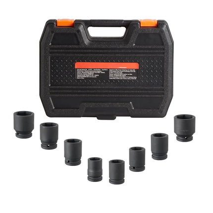 Axle Nut Impact Socket Set, 3/4-Inch Drive, 8-Piece Metric