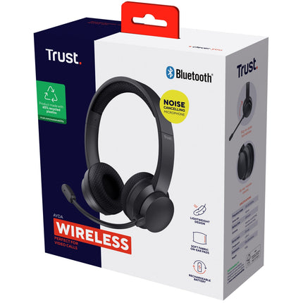 Ayda kabelloses PC-Headset Bluetooth ENC Schwarz
