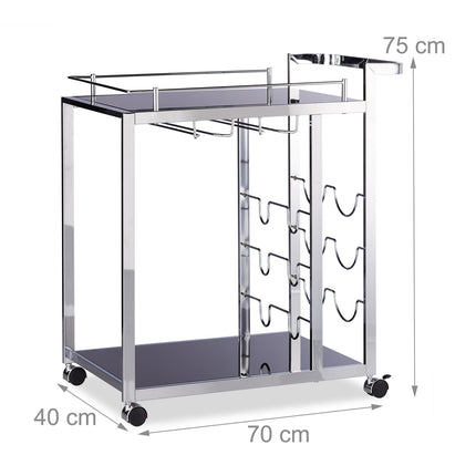 Servierwagen BARON aus Glas