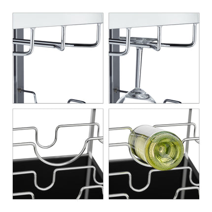Servierwagen BARON aus Glas