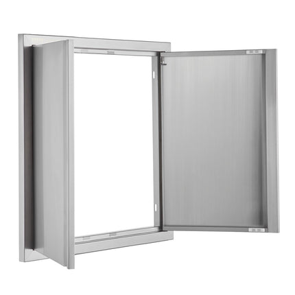 BBQ Access Door, 24x24 In Double Stainless Steel