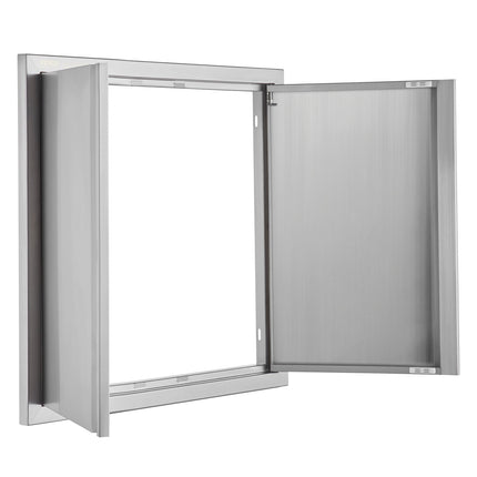 BBQ Access Door, Double 660x610 mm Stainless Steel Flush Mount