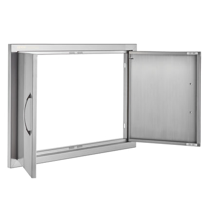 BBQ Access Door, Double Stainless Steel, 711x482 mm