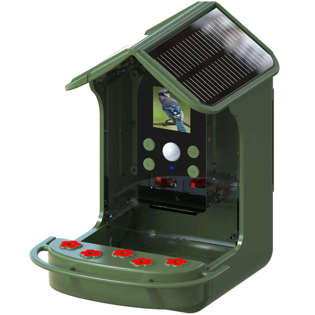Mangeoire à oiseaux intelligente BFC-1200 avec caméra et cellules solaires