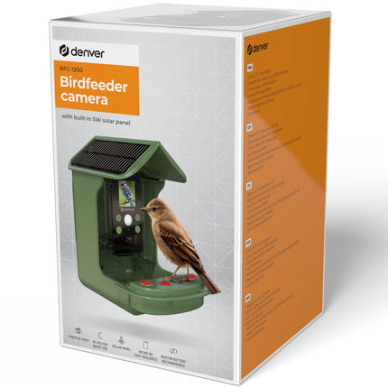 BFC-1200 Smartes Vogelfutterhaus mit Kamera und Solarzellen