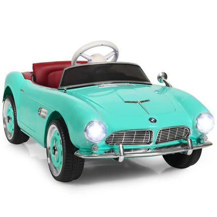 BMW children's electric car with remote control & headlights & music & horn electric vehicle green