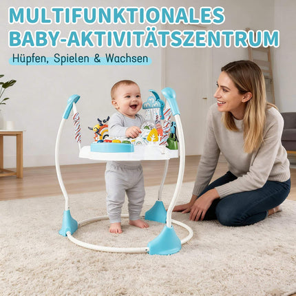 Baby Activity Center mit 6 Spielzeugen, Lichtern, Musik, Blau