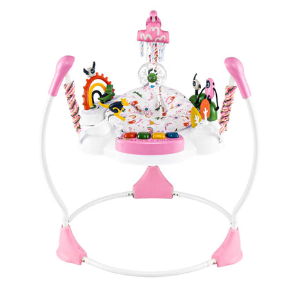 Baby Activity Center mit 6 Spielzeugen, Lichtern & Musik, Pink