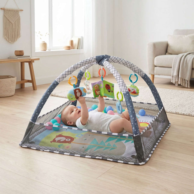 Baby-Aktivitätsspielmatte – Tierdruck, faltbare Spielzeuge