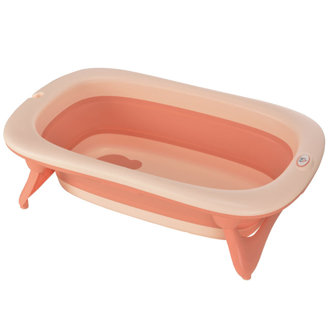 Ergonomische faltbare Babywanne, rosa Kunststoff, 84,5 cm