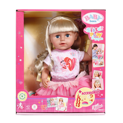 BABY born Sister Puppe Style & Play Blond, 43 cm