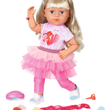 BABY born Sister Puppe Style & Play Blond, 43 cm