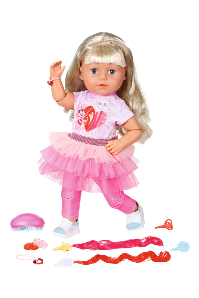 BABY born Sister Puppe Style & Play Blond, 43 cm