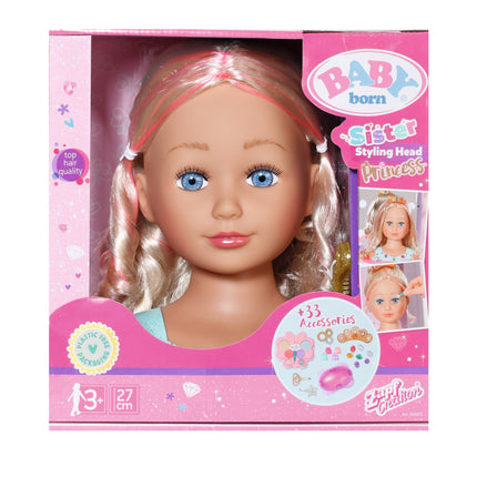 BABY born Sister Stylingkopf Prinzessin, 43 cm