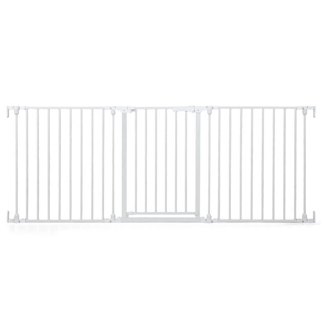 Baby Gate, 3-Panel Hardware-Mounted Metal, 74.5–198 cm