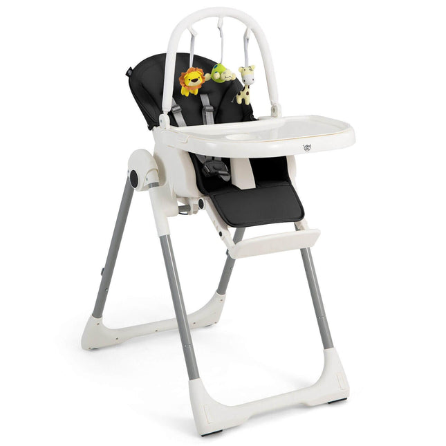 Babyhochstuhl, 4-in-1 faltbar, 7 Höhenstufen, Spielbogen