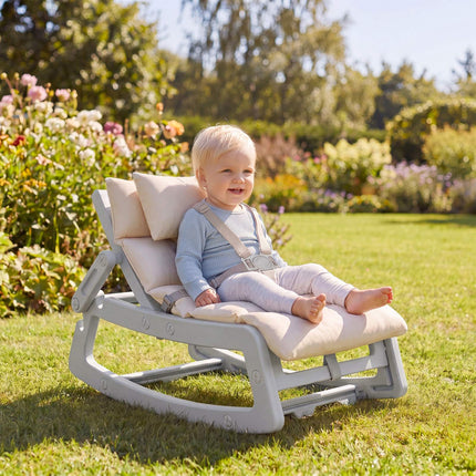 Baby-Schaukelstuhl, 2-in-1, 4-fach verstellbare Rückenlehne