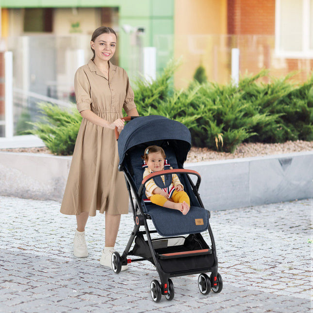 Kinderwagen mit Verdeck, 95–175 Neigung, schnelle Klappfunktion