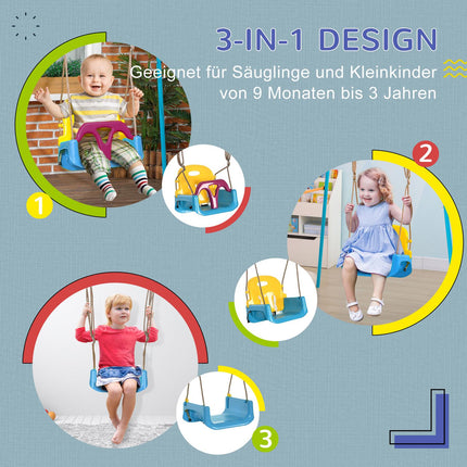 Babyschaukel mit verstellbarem Seil für Kinder ab 9 Monaten