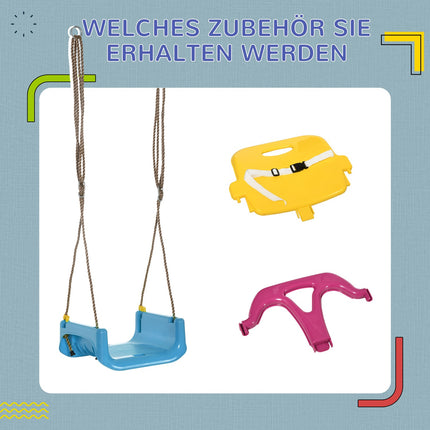 Babyschaukel mit verstellbarem Seil für Kinder ab 9 Monaten