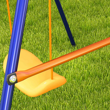 Children's swing - soccer goal, basketball hoop, steel frame