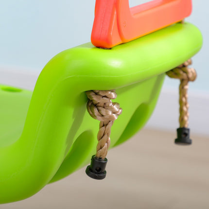 Verstellbare Kleinkindschaukel für draußen, 9M+, 70kg Tragkraft, Grün