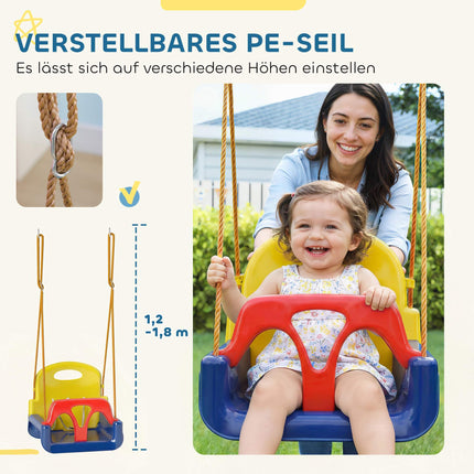 Baby Swing Seat with Adjustable Rope, 70 kg Capacity