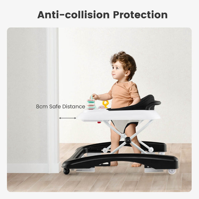 Babywalker 3-in-1, faltbar, höhenverstellbar, schwarz