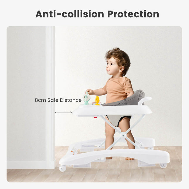 Babywalker 3-in-1, faltbar, höhenverstellbar, Grau