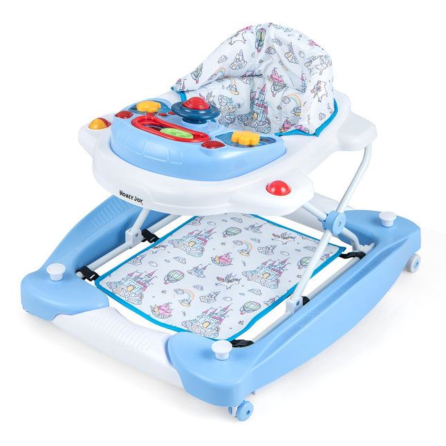 Babywalker, 6-in-1 faltbar, höhenverstellbar, Musiktablett