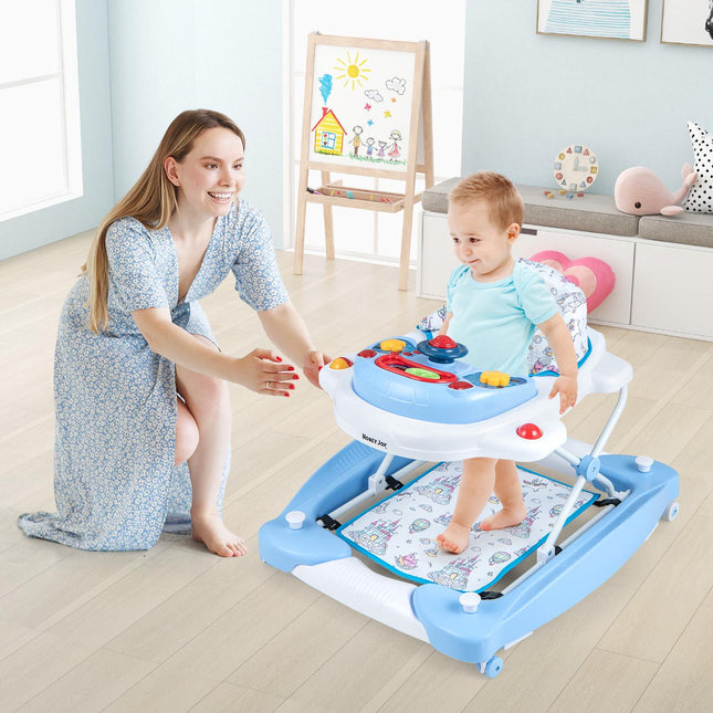 Babywalker, 6-in-1 faltbar, höhenverstellbar, Musiktablett