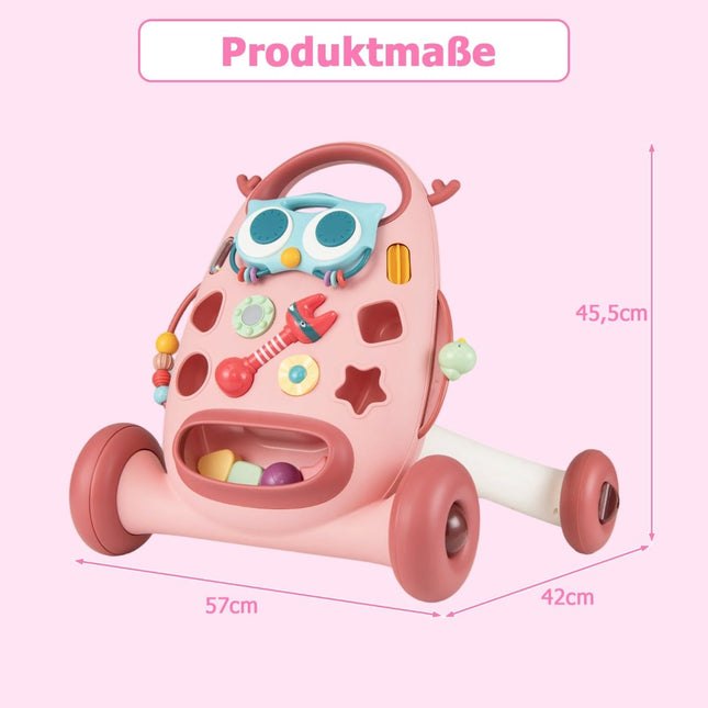 Baby-Lauflernhilfe mit abnehmbarem Spieler & Formen-Sortierer