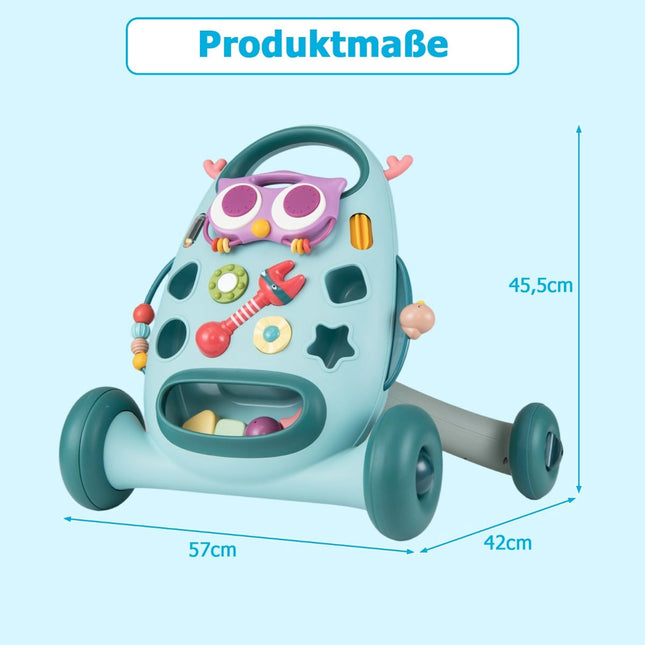 Babywalker mit abnehmbarem Spielbrett und Formenstecker