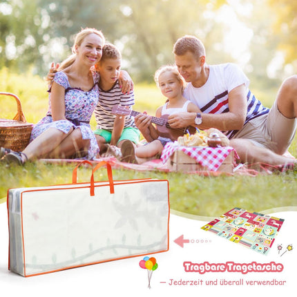 Baby Krabbeldecke Spieldecke Faltbare Babymatte Doppelseitige Spielmatte Rot