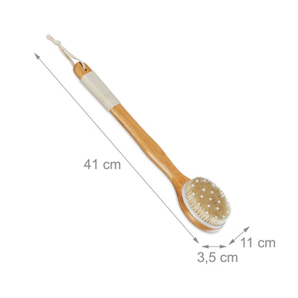 Back brush with knobs