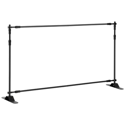 Backdrop Banner Stand, Adjustable Telescopic Aluminum, 4-Pack