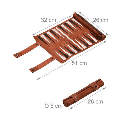 Backgammon zum Rollen