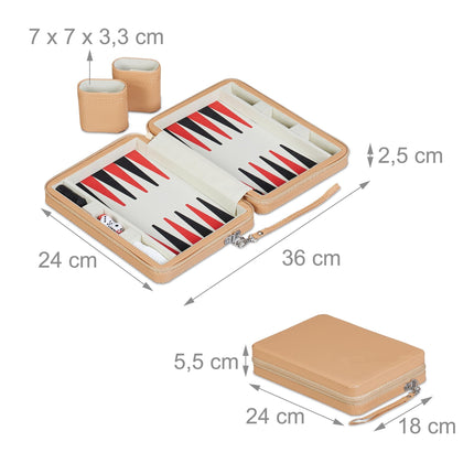 Backgammon travel game