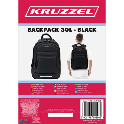 Backpack 30L - black Kruzzel 24525