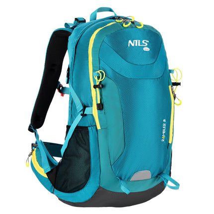 Rucksack, 40L, Blau, Reisetasche für Touristen