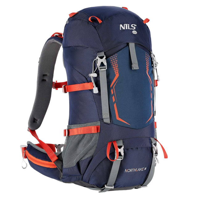 Rucksack 40L, Wanderrucksack, Marineblau, Leichtgewicht