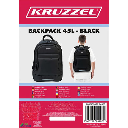 Backpack 45L - black Kruzzel 24526