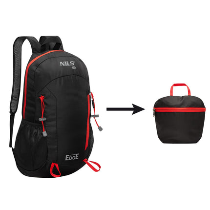 Backpack, Black, 22L Capacity, Edge Design