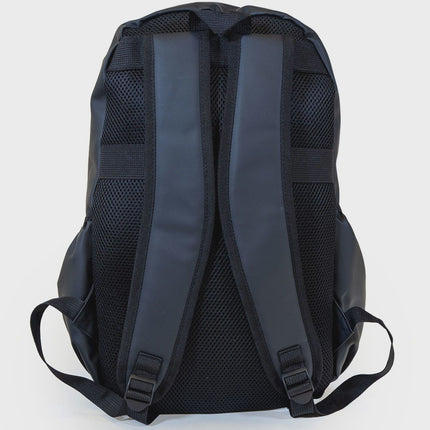 Rucksack Blau, Strapazierfähiges PU, Verstellbare Träger, 44x30x14 cm