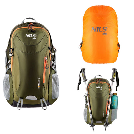 Rucksack, Touristengrün, 40L Fassungsvermögen