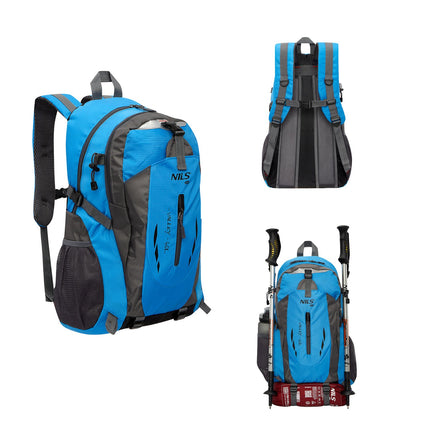 Rucksack für Touristen, Blau, 40L Fassungsvermögen
