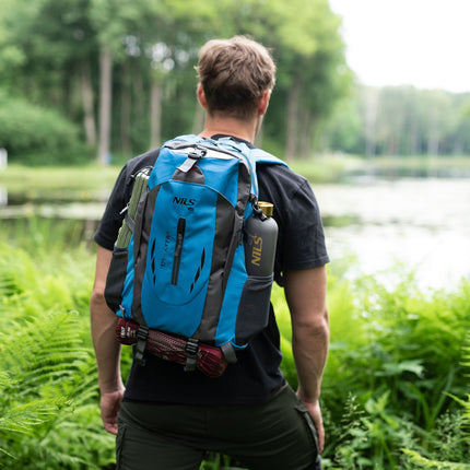 Rucksack für Touristen, Blau, 40L Fassungsvermögen